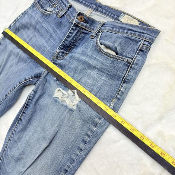 Gap 1969 Jeans Women Size 31/12L (34x33.5) Light Wash Denim Perfect Boot Stretch - Picture 7 of 16